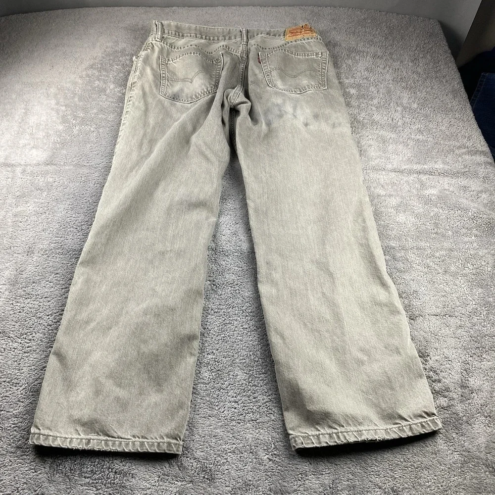 Levis‎ 559 Relaxed Straight Fit Jeans Mens 36x28 Beige Mid Rise 100% Cotton
